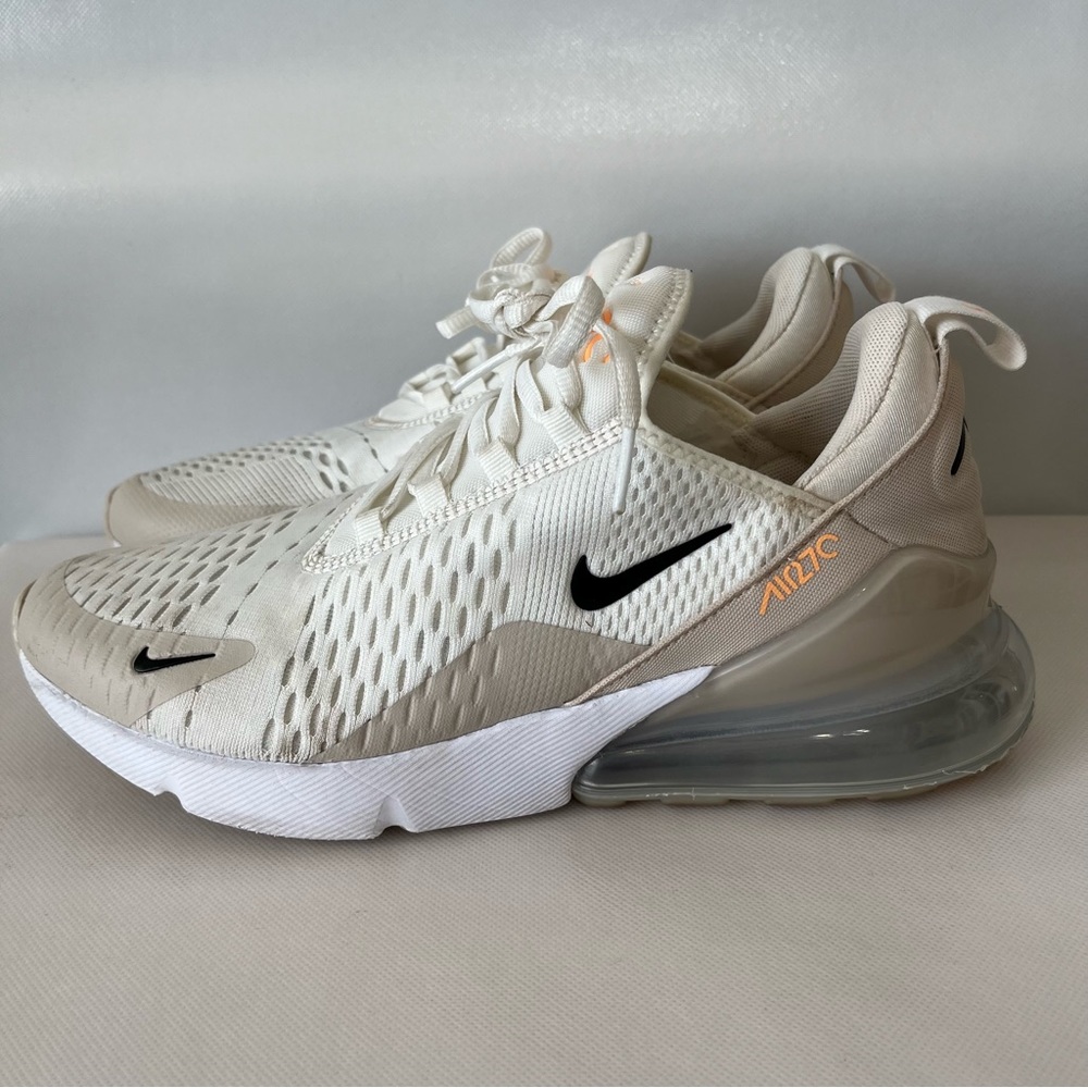 Nike Air Max 270 White Desert Sand Sneakers